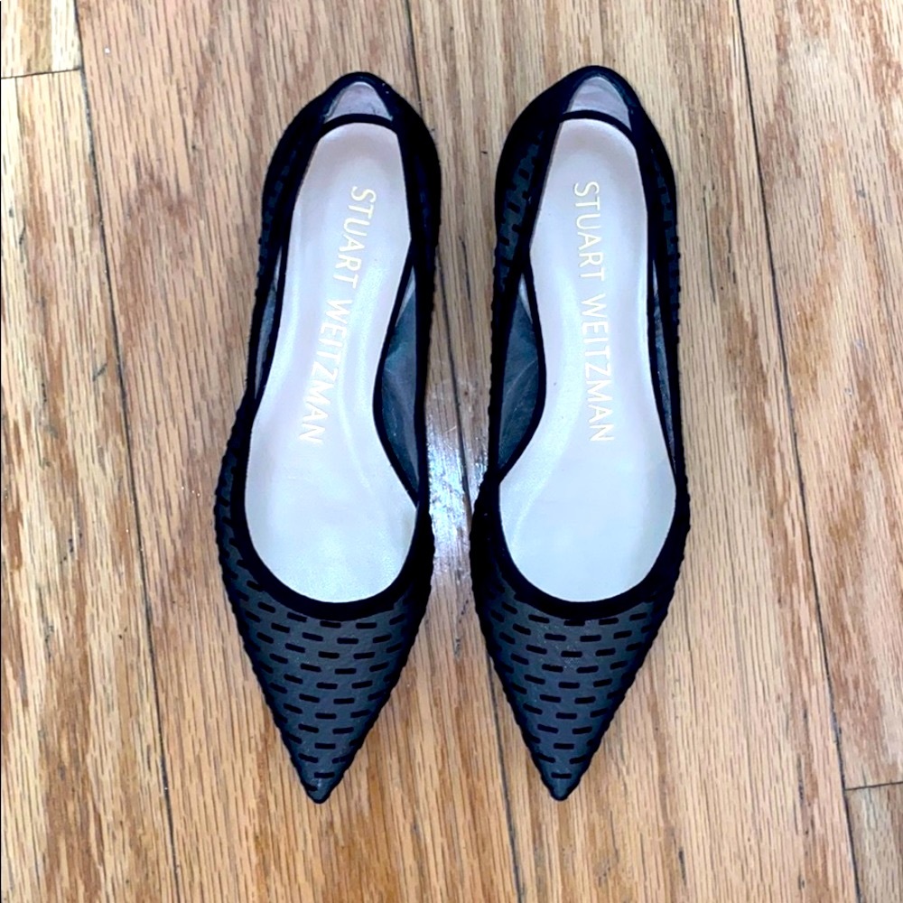 The Tasha Flat in Black by Stuart Weitzman 🖤